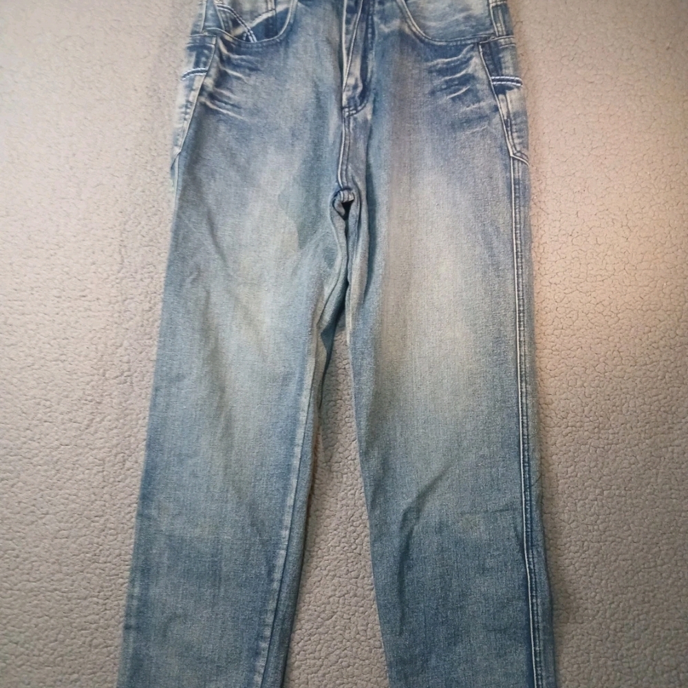 Play Bigg Y2K Mens Blue Jeans Size 30 Baggy Fit
